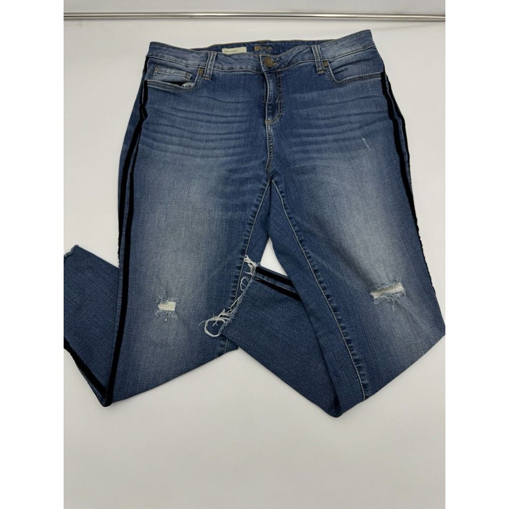KUT From The Kloth Ankle Skinny Jeans Plus‎ Womens 16W Double Velvet
